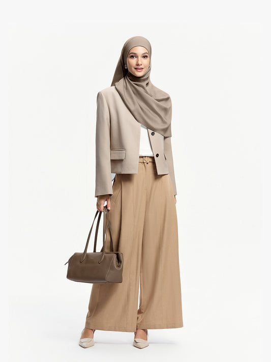 Pearl Light Shawl-Khaki