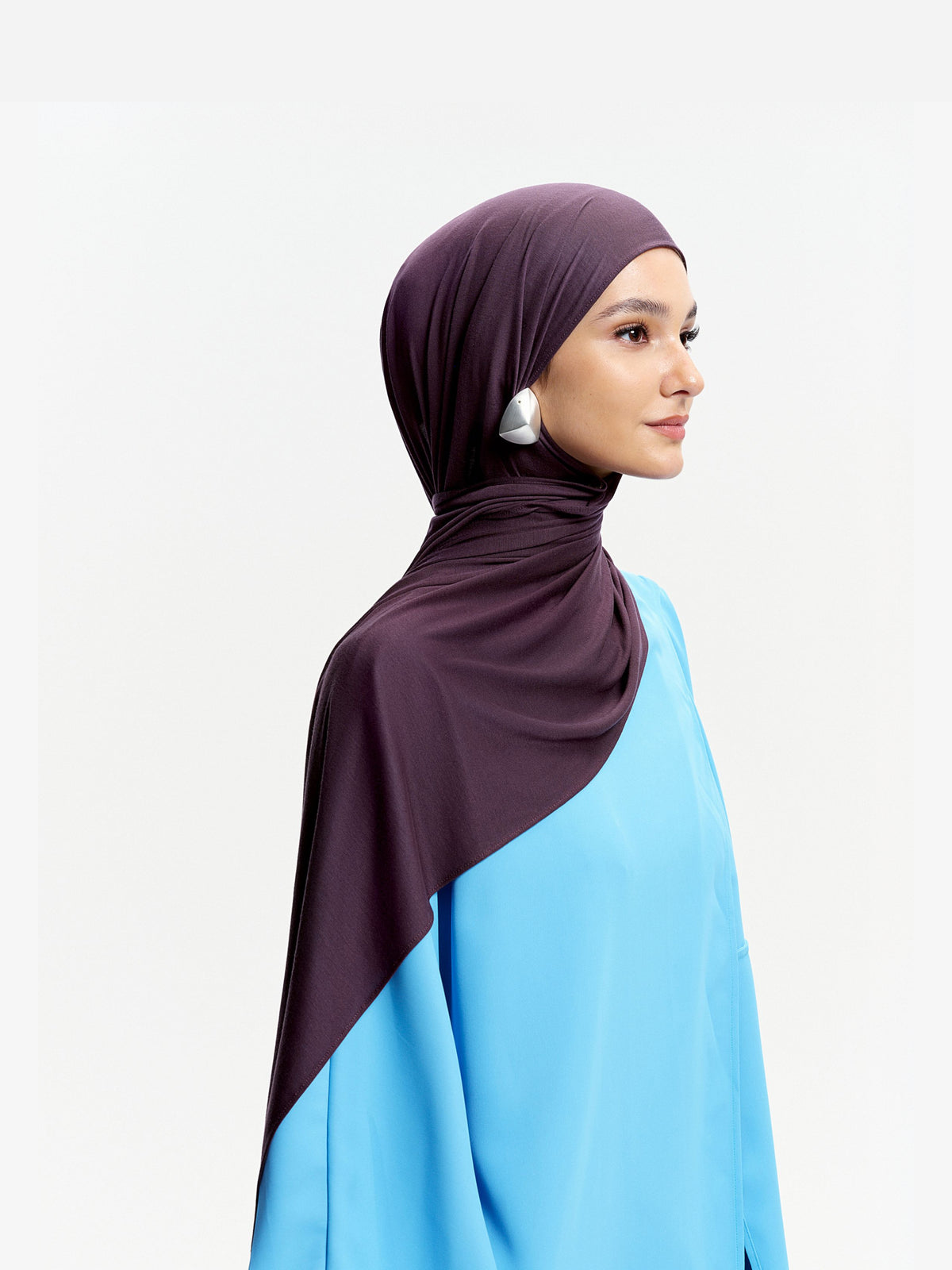 CloudFlow Lightweight Tencel Shwal-Plum Purple