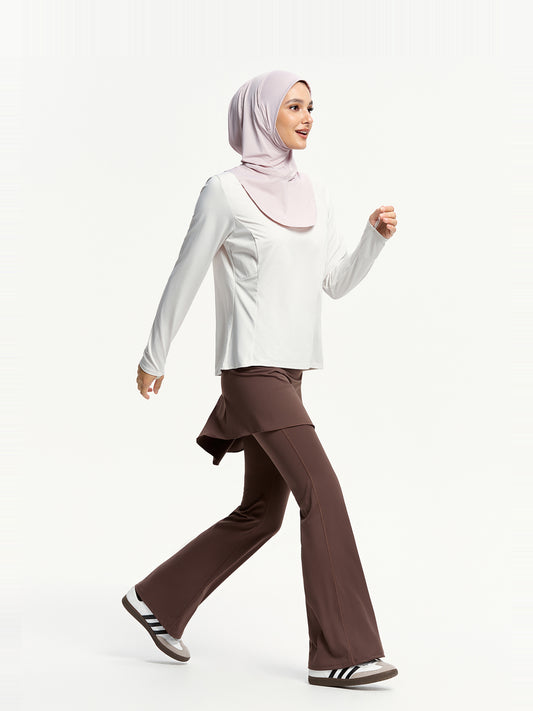 Cooling Sports Hijab with Neck Cover-Mauve Purple