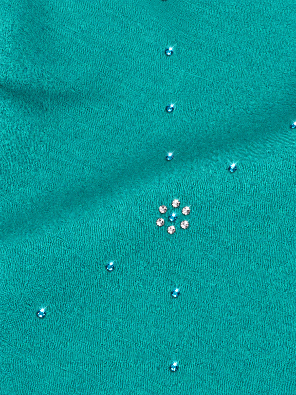 Starlight Lattice Shawl – Lake Blue