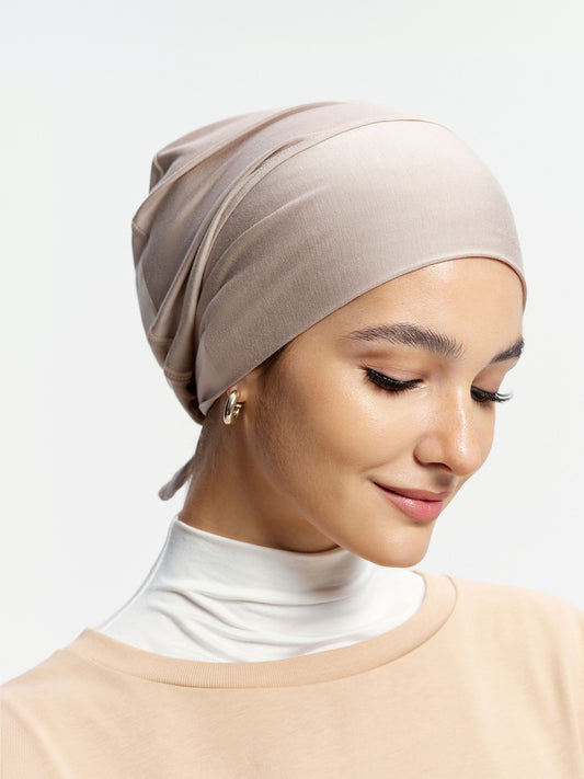 CoolTouch Tie-Back Inner Cap-Khaki