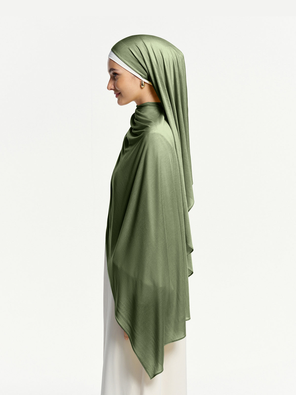 CloudFlow Lightweight Tencel Shawl- Army Green