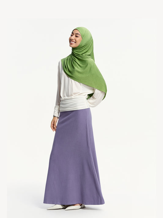 Linen Jersey Tencel-Linen Shawl-Green