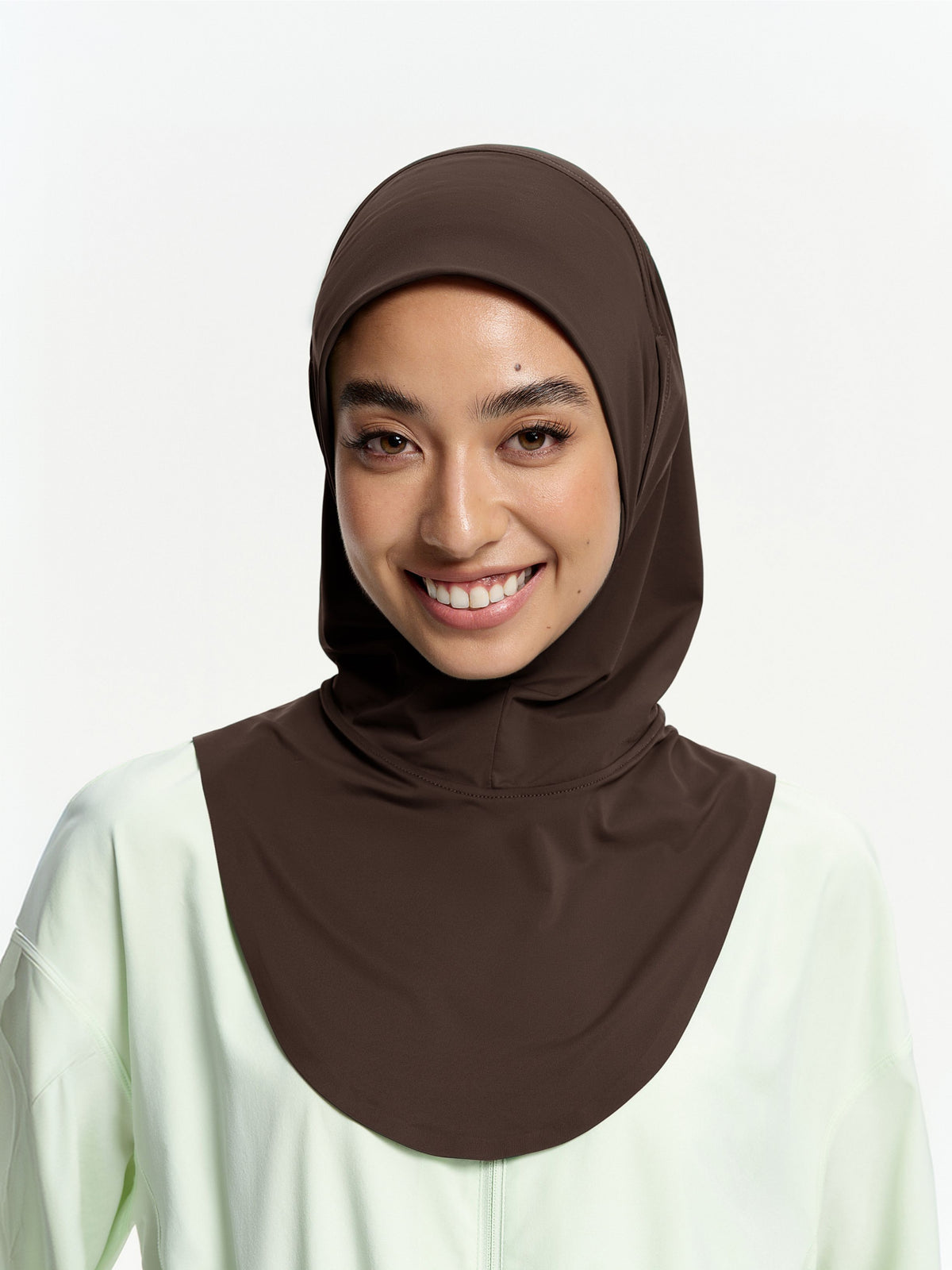 Cool Instant Sports Hijab Active-Dark Brown