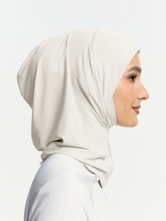 Active Breathe Neck-Cover Sports Hijab-Beige Apricot