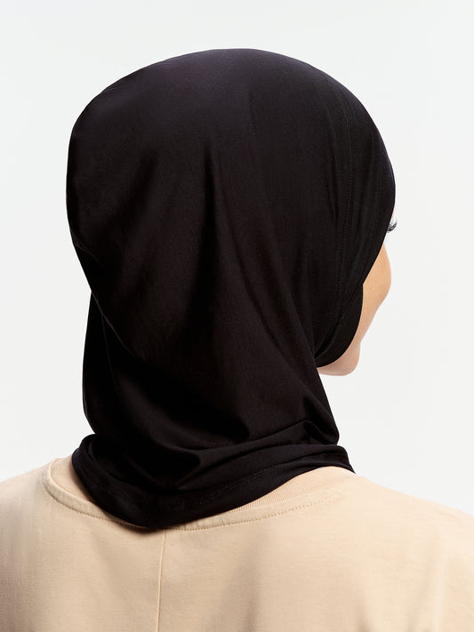 Cooling Tencel Inner Cap with Neck Cover-Black
