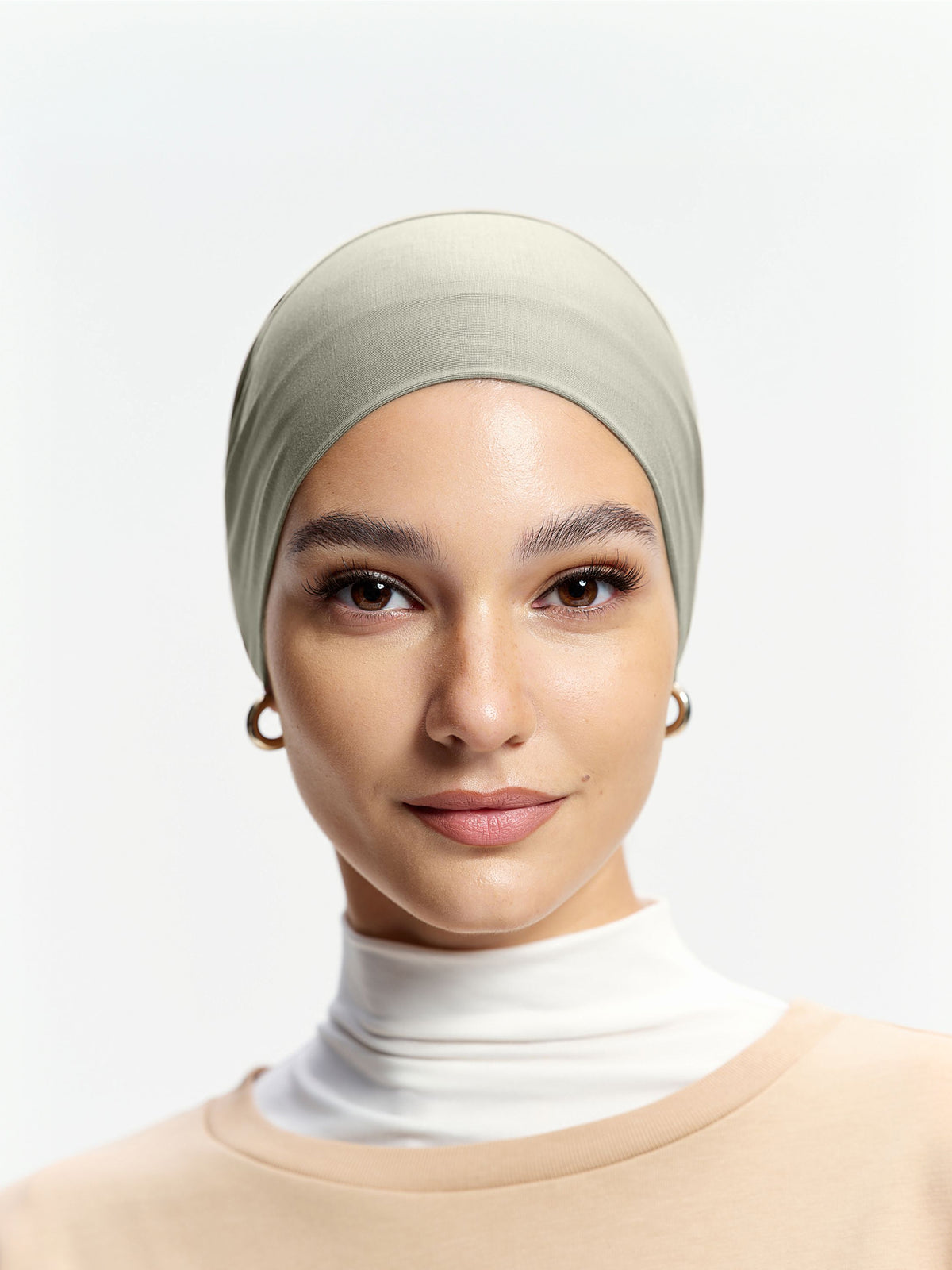 CoolTouch Tie-Back Inner Cap-Grey Green