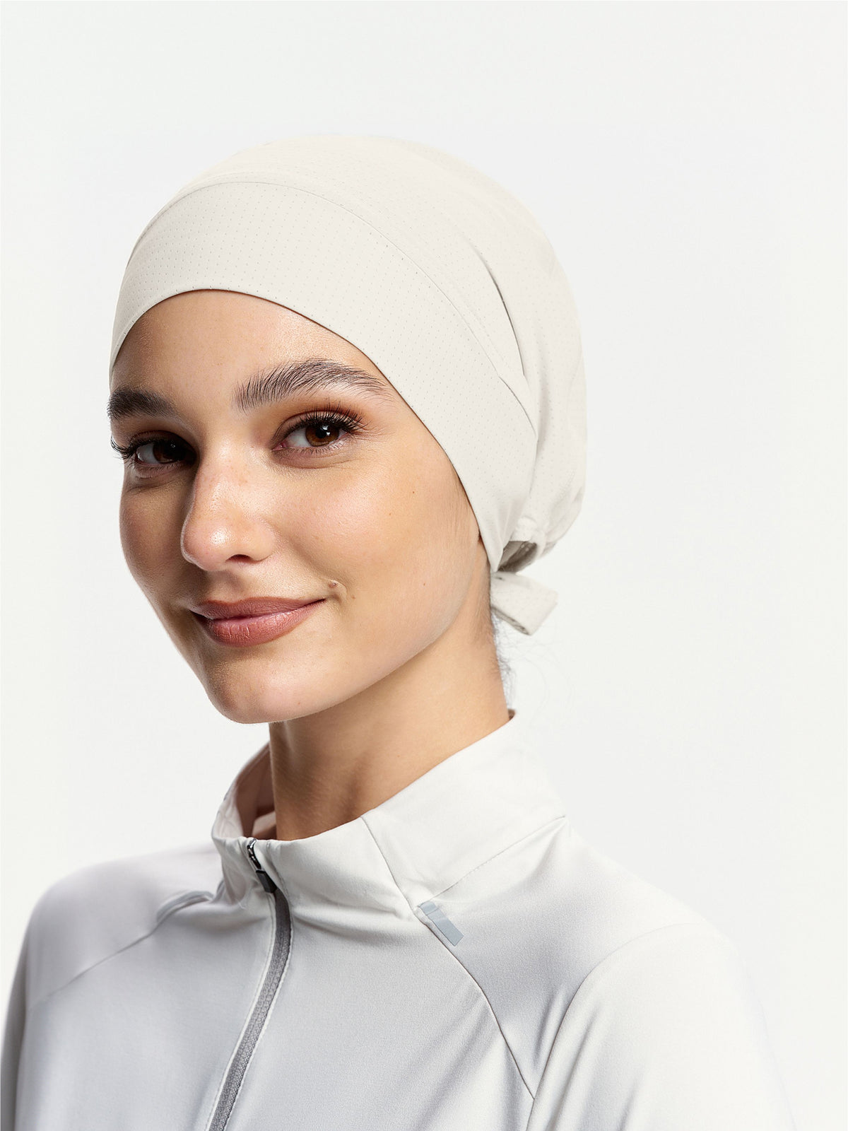ActiveCap Flex Tie-Back Sports Inner Cap-Beige Apricot