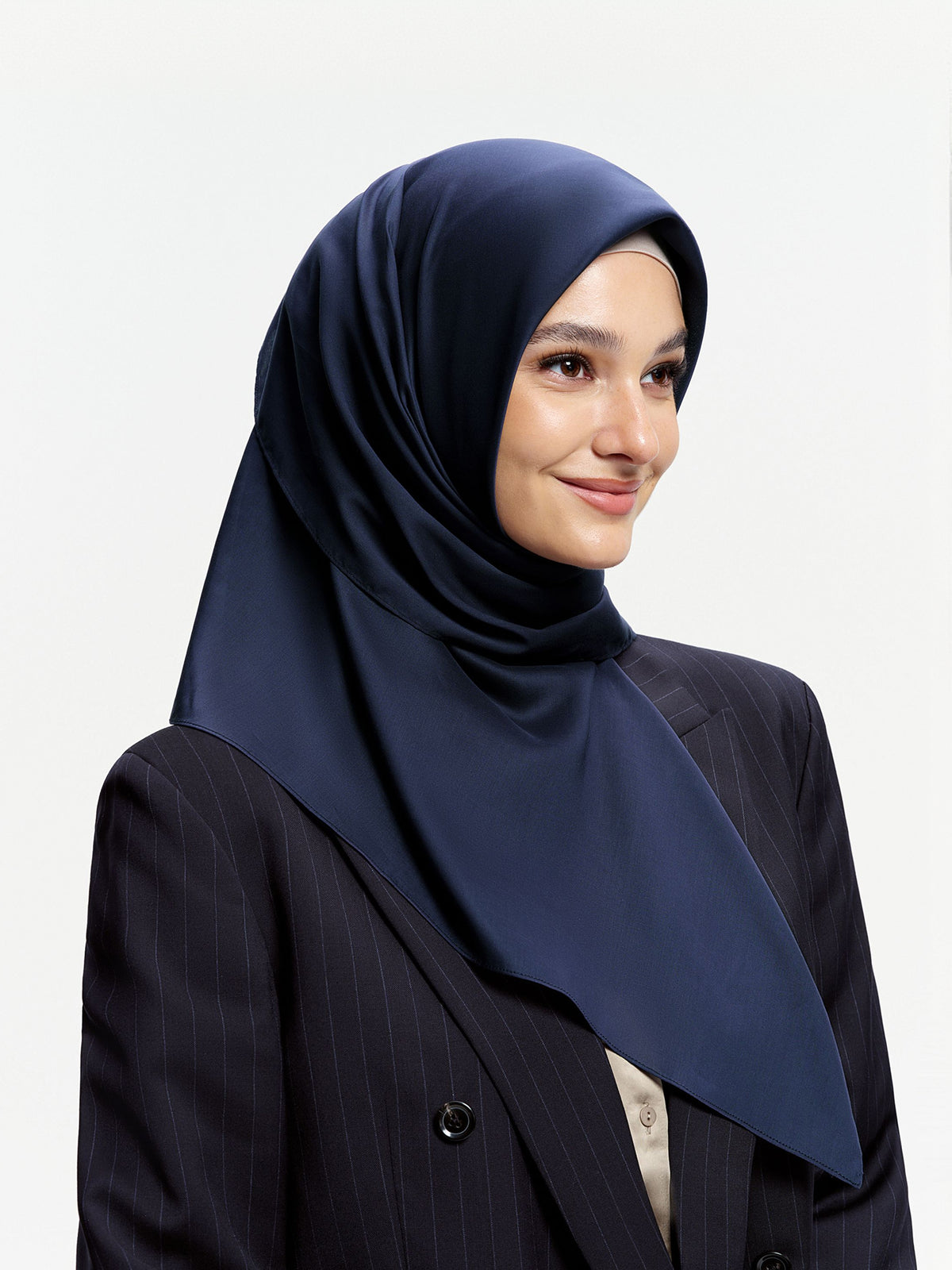 AirVeil 100% Tencel Bawal-Navy Blue