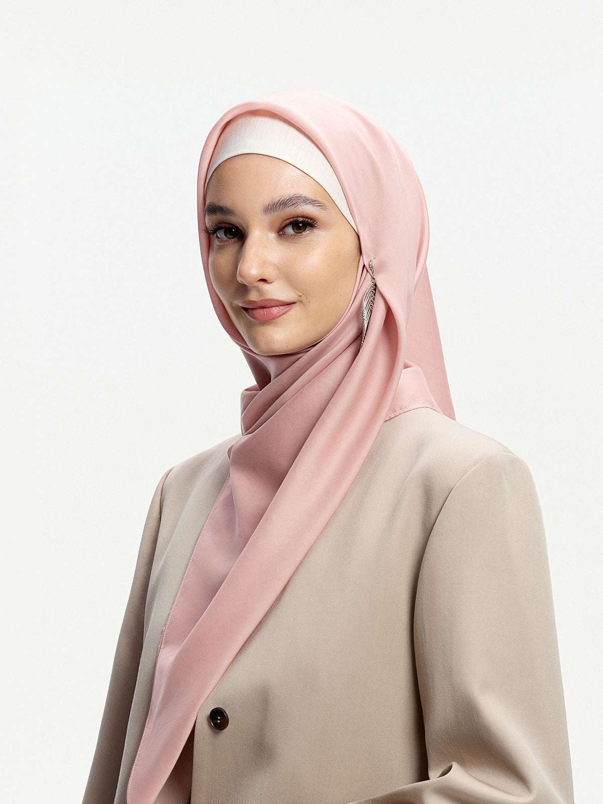 AirVeil 100% Tencel Bawal-Grey Pink