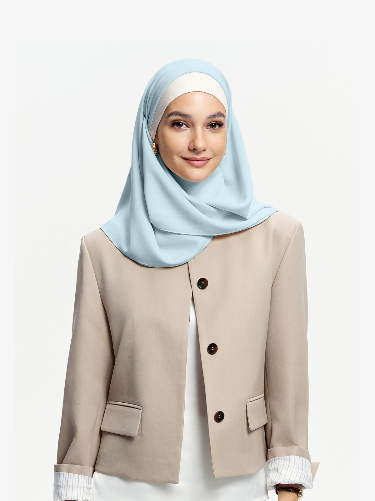 Grace Structured Triacetate Bawal-Blue