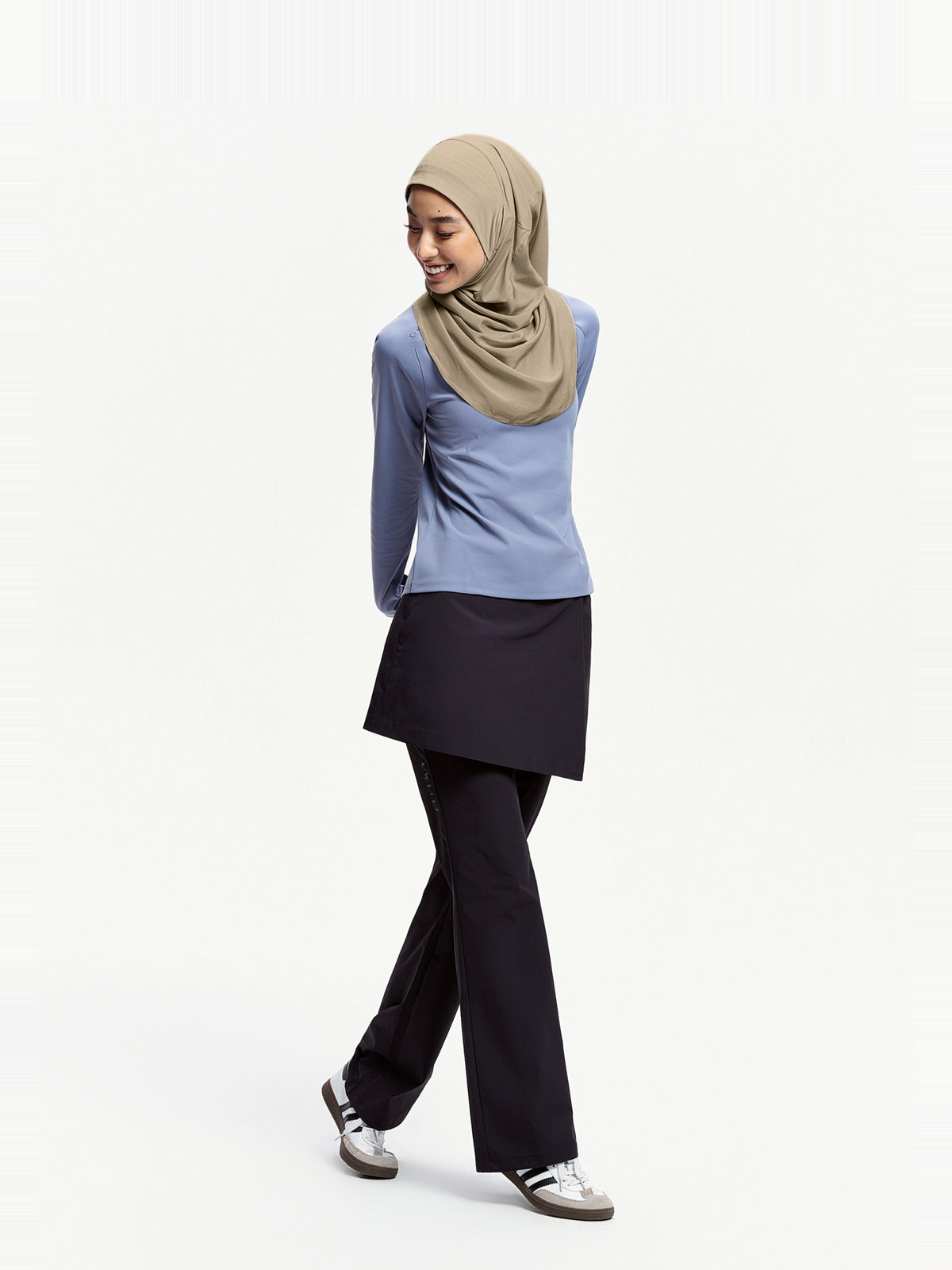 Active Wrap Instant Sports Hijab-Milky Apricot