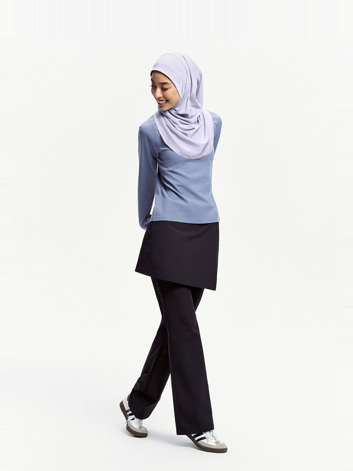 Active Wrap Instant Sports Hijab-Taro Purple
