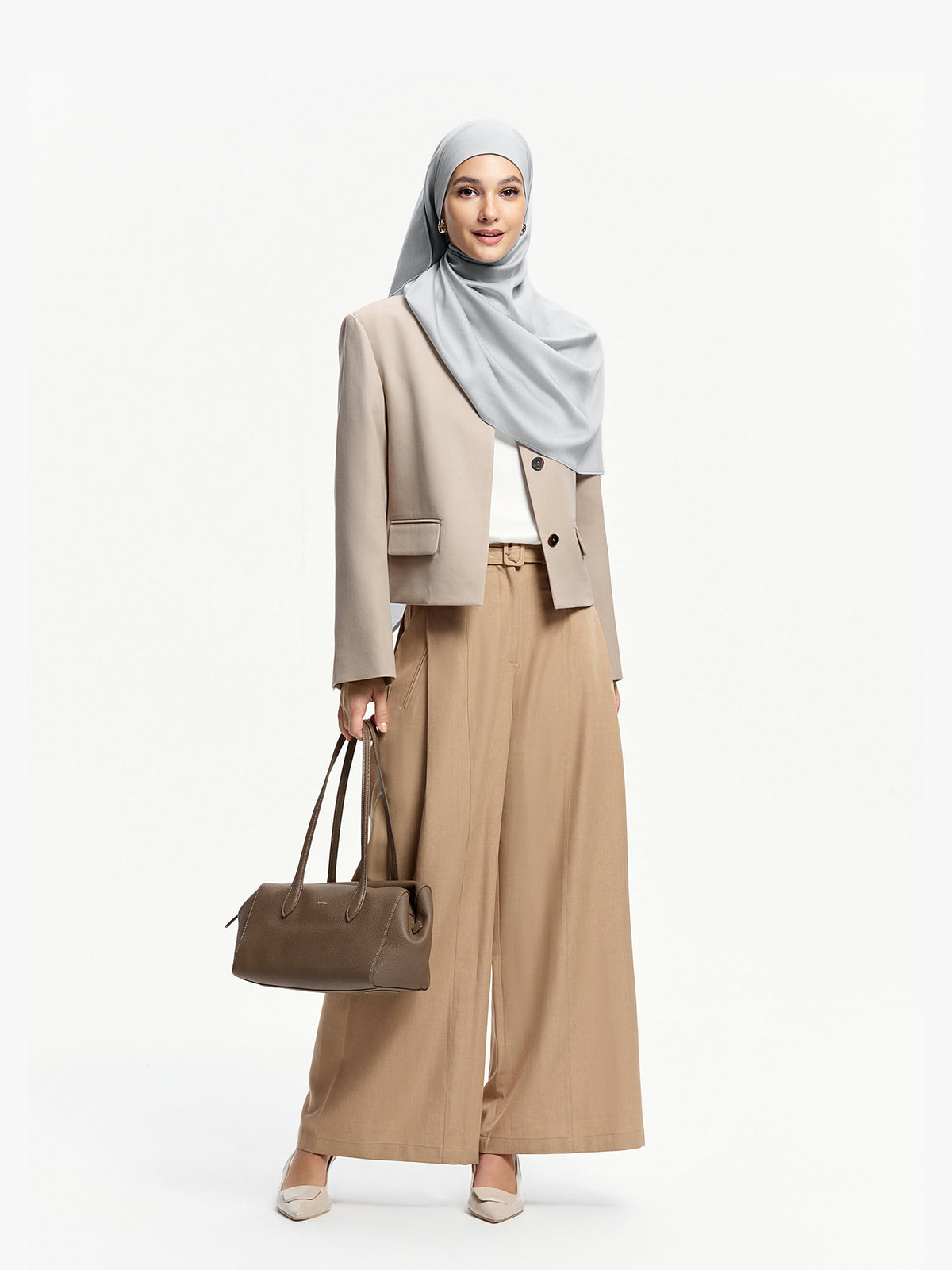 Pearl Light Shawl-Light Grey