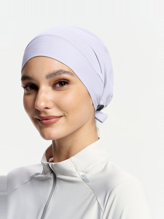 ActiveCap Flex Tie-Back Sports Inner Cap-Taro Purple