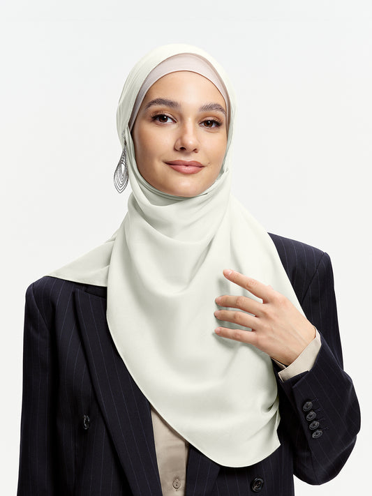 AirVeil 100% Tencel Shawl-Cream White