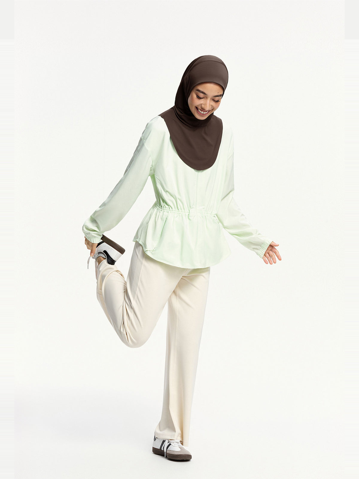 Cool Instant Sports Hijab Active-Dark Brown