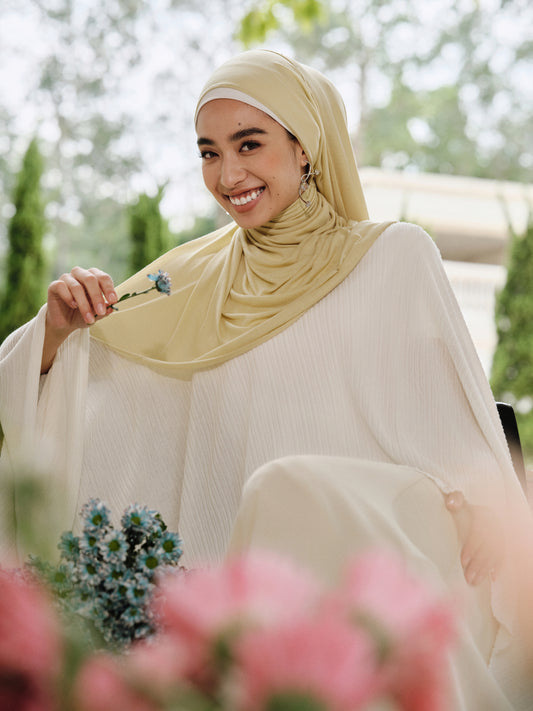 CloudFlow Tencel Knit Shwal-Fruit Green