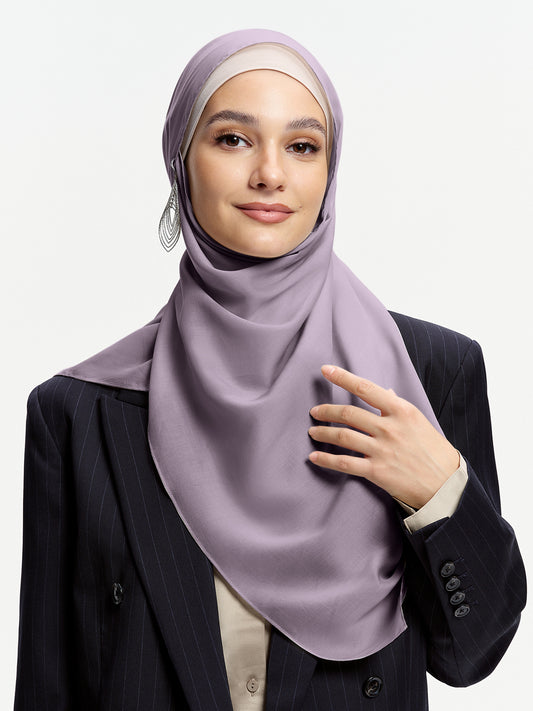 AirVeil 100% Tencel Shawl-Purple-Gray