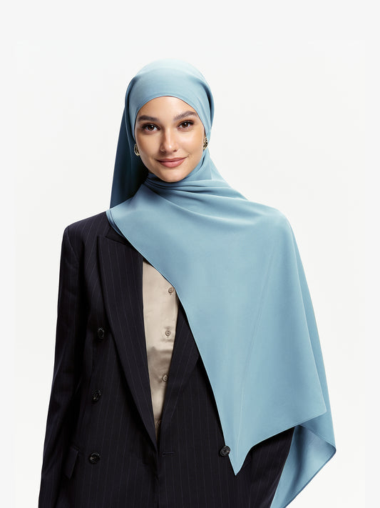 Grace Structured Triacetate Bawal-Blue