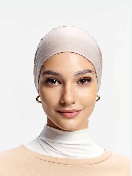 CoolTouch Tie-Back Inner Cap-Khaki