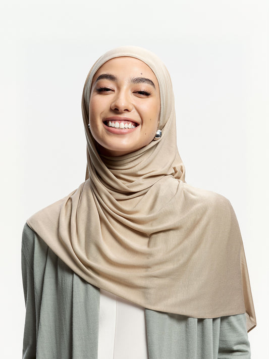 CloudFlow Lightweight Tencel Shawl- Milk Tea