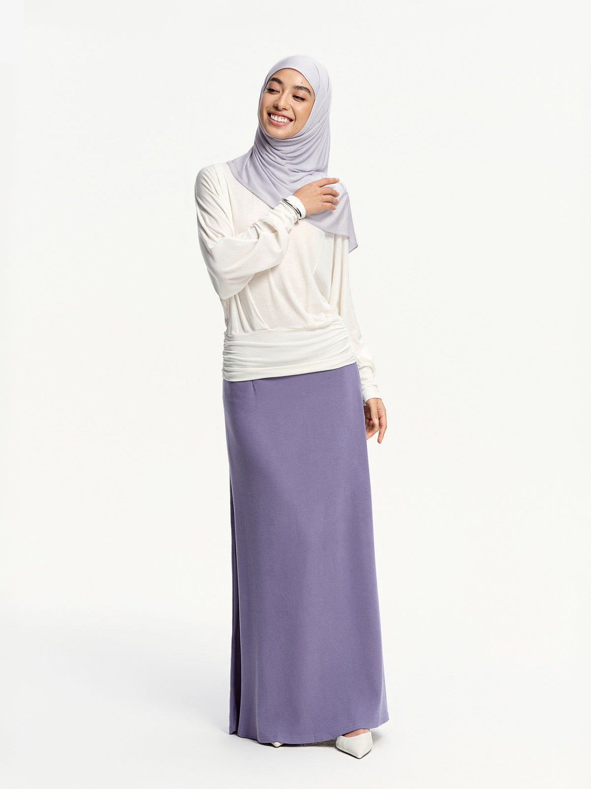 CloudFlow Lightweight Tencel Shawl- Light Purple