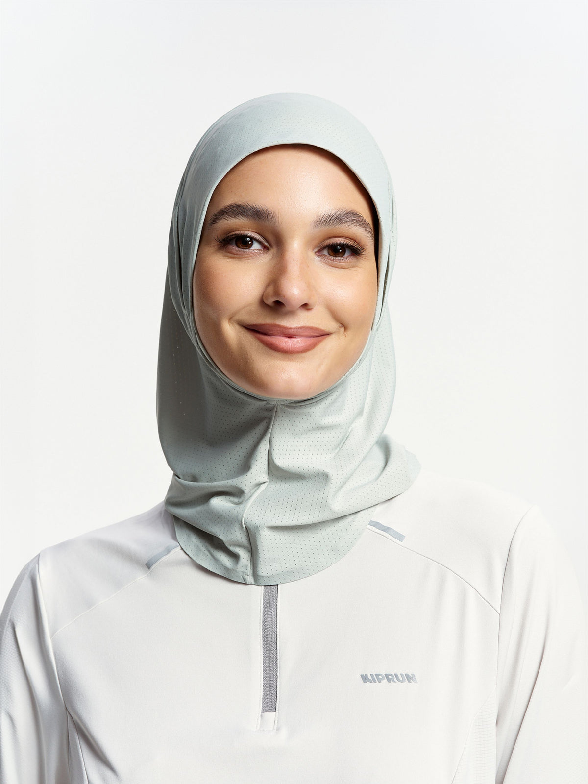 Active Breathe Neck-Cover Sports Hijab-Via Grey