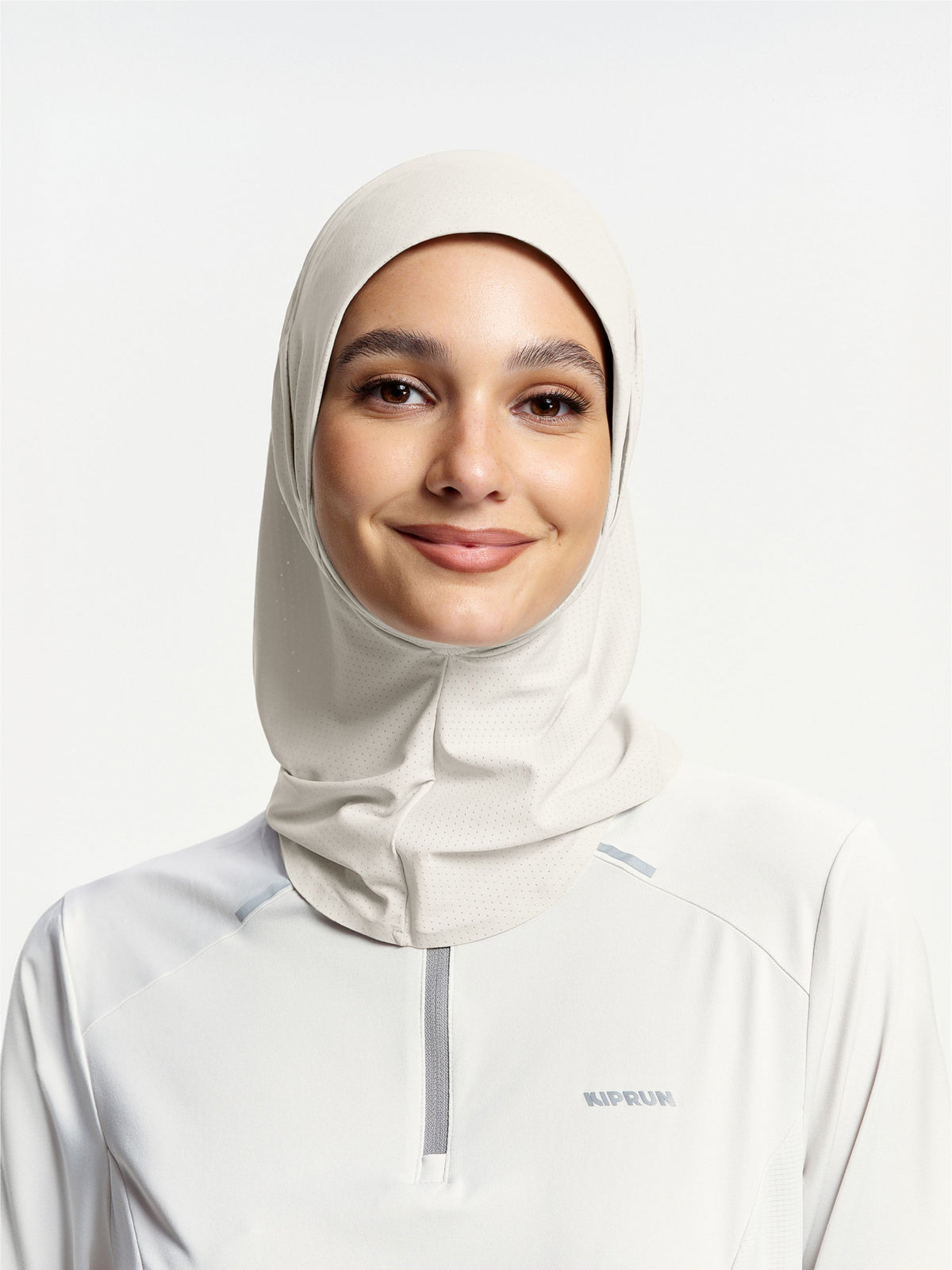 Active Breathe Neck-Cover Sports Hijab-Milky Apricot