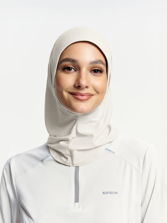 Active Breathe Neck-Cover Sports Hijab-Beige Apricot