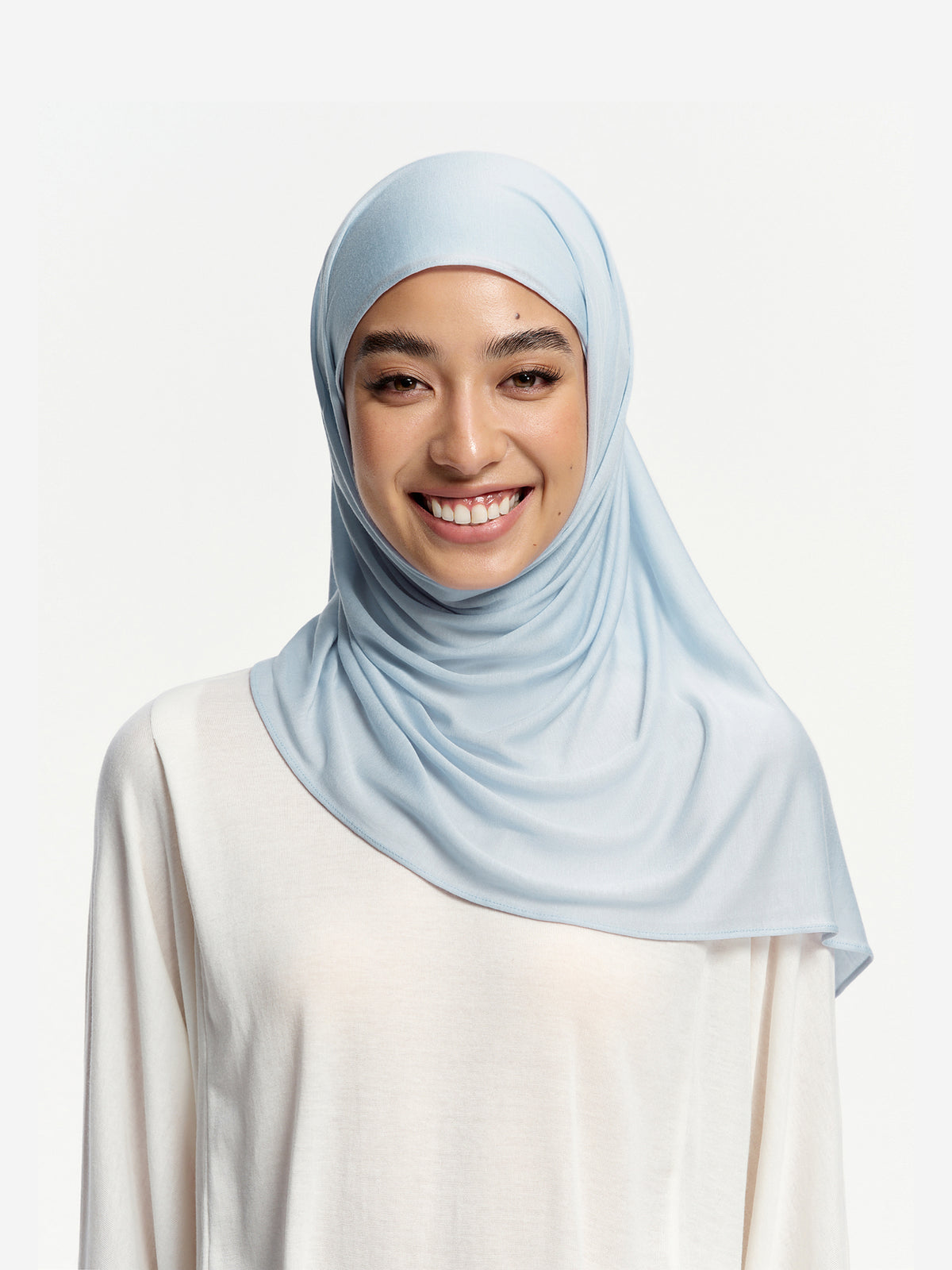 CloudFlow Lightweight Tencel Shawl- Light Grey Blue