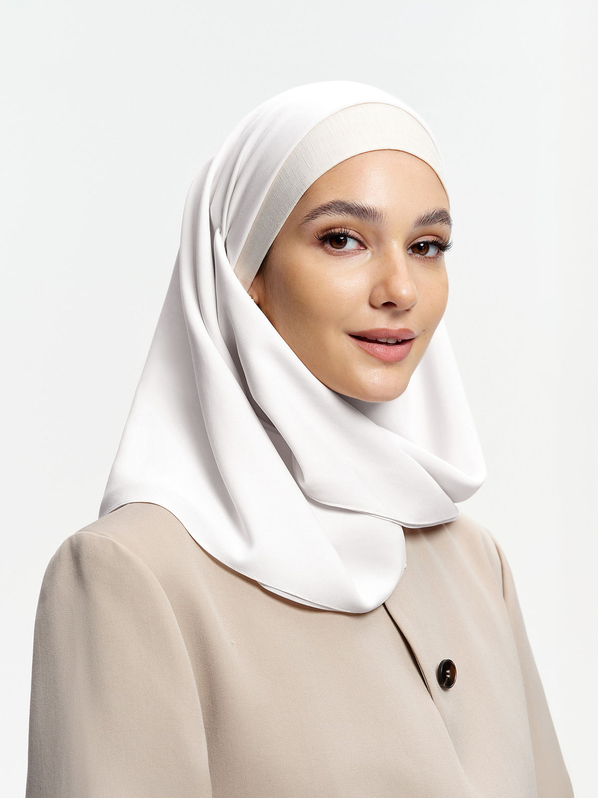 Grace Structured Triacetate Bawal-White