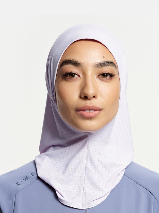 Active Breathe Neck-Cover Sports Hijab-Taro Purple