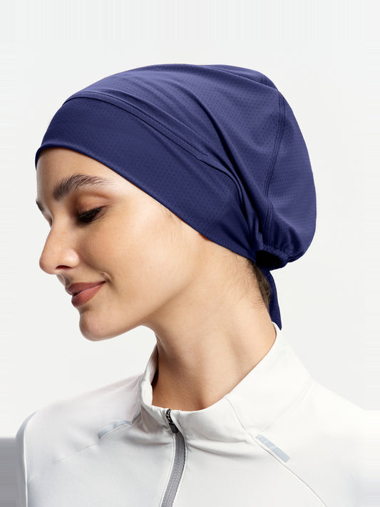 ActiveCap Flex Tie-Back Sports Inner Cap-Navy Blue