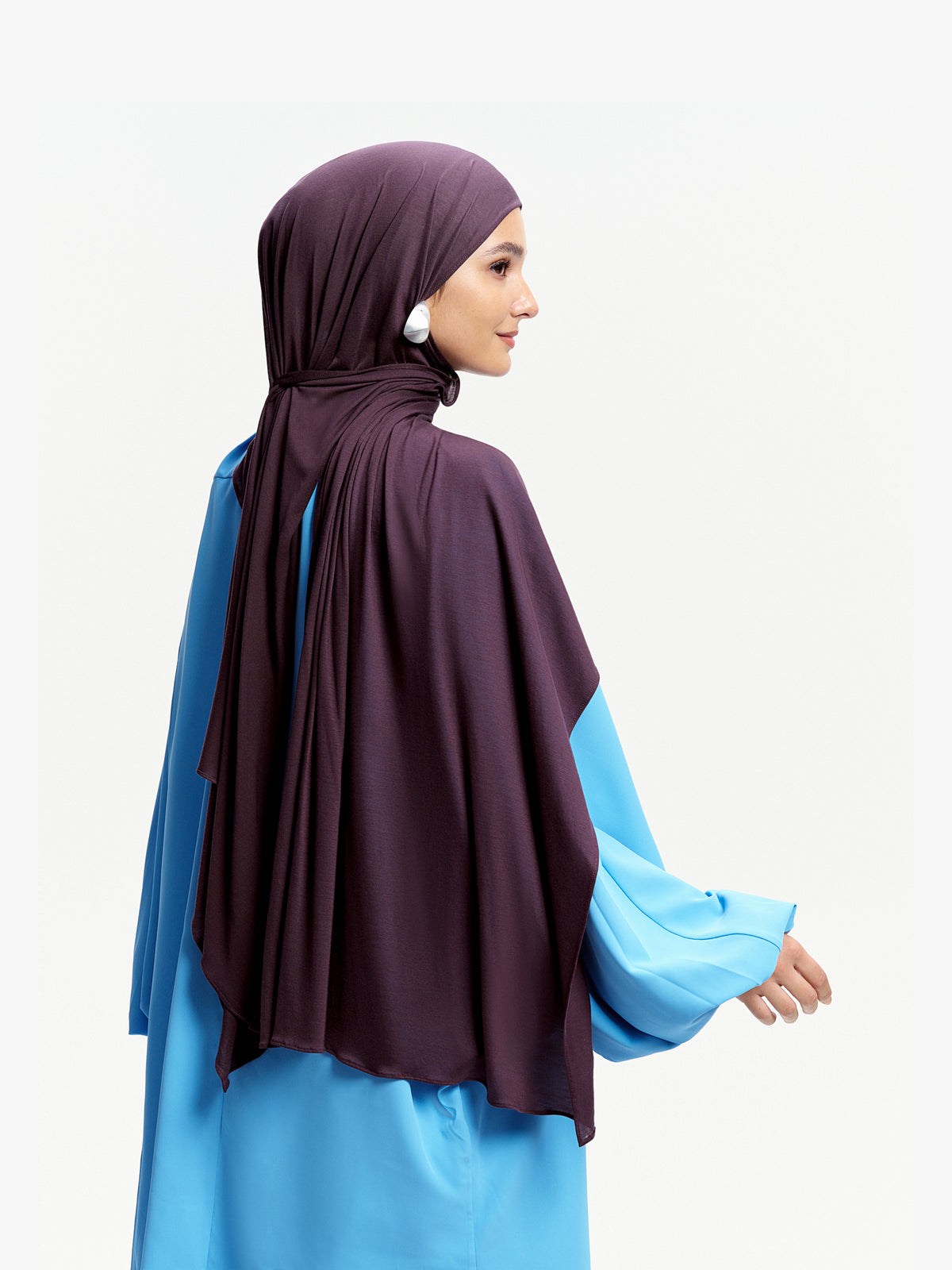 CloudFlow Lightweight Tencel Shwal-Plum Purple