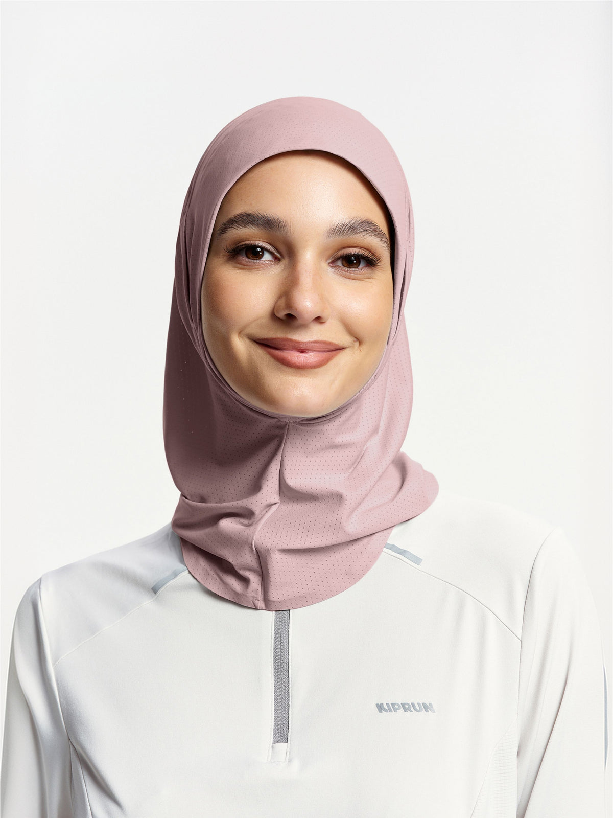 Active Breathe Neck-Cover Sports Hijab-Light Dusty Rose