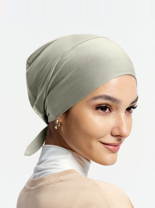 CoolTouch Tie-Back Inner Cap-Grey Green