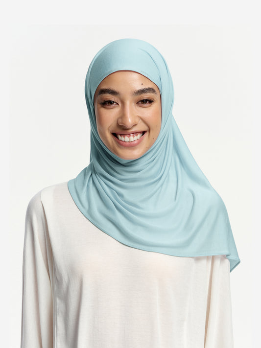 CloudFlow Lightweight Tencel Shawl- Grey Blue