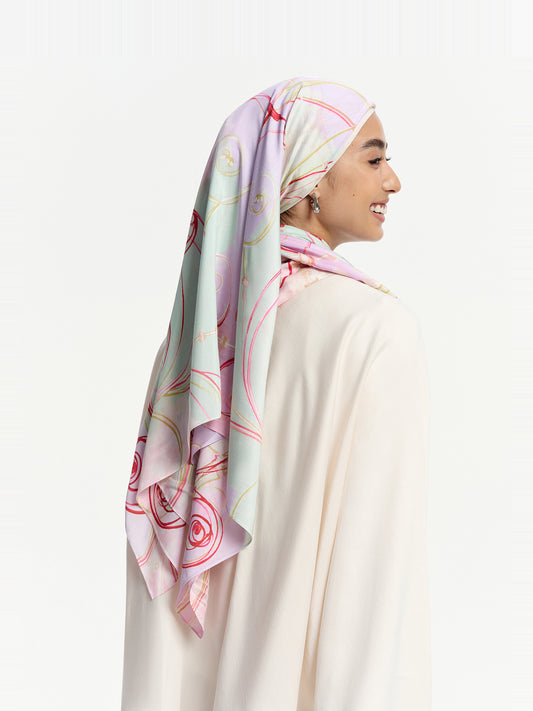 Burgundy Lattice Bawal