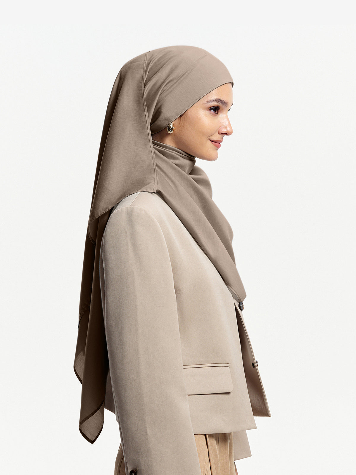 Pearl Light Shawl-Khaki