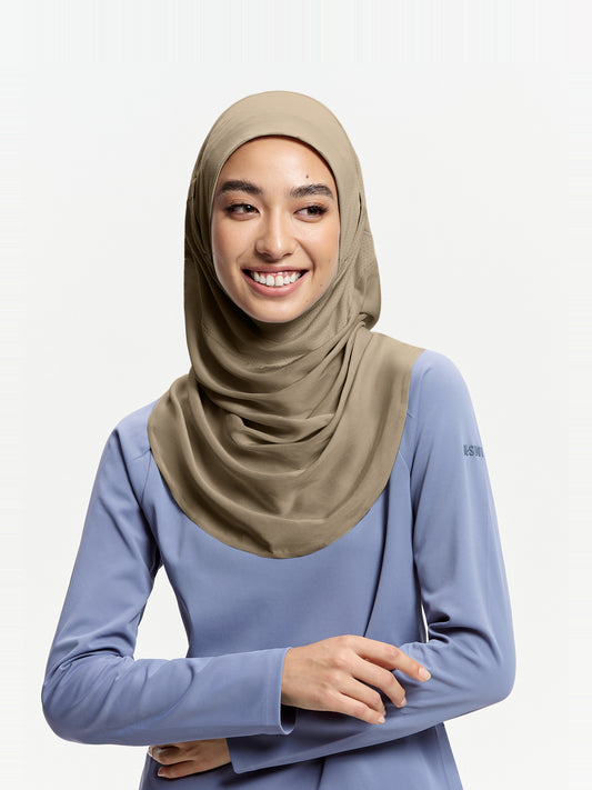 Active Wrap Instant Sports Hijab-Milky Apricot