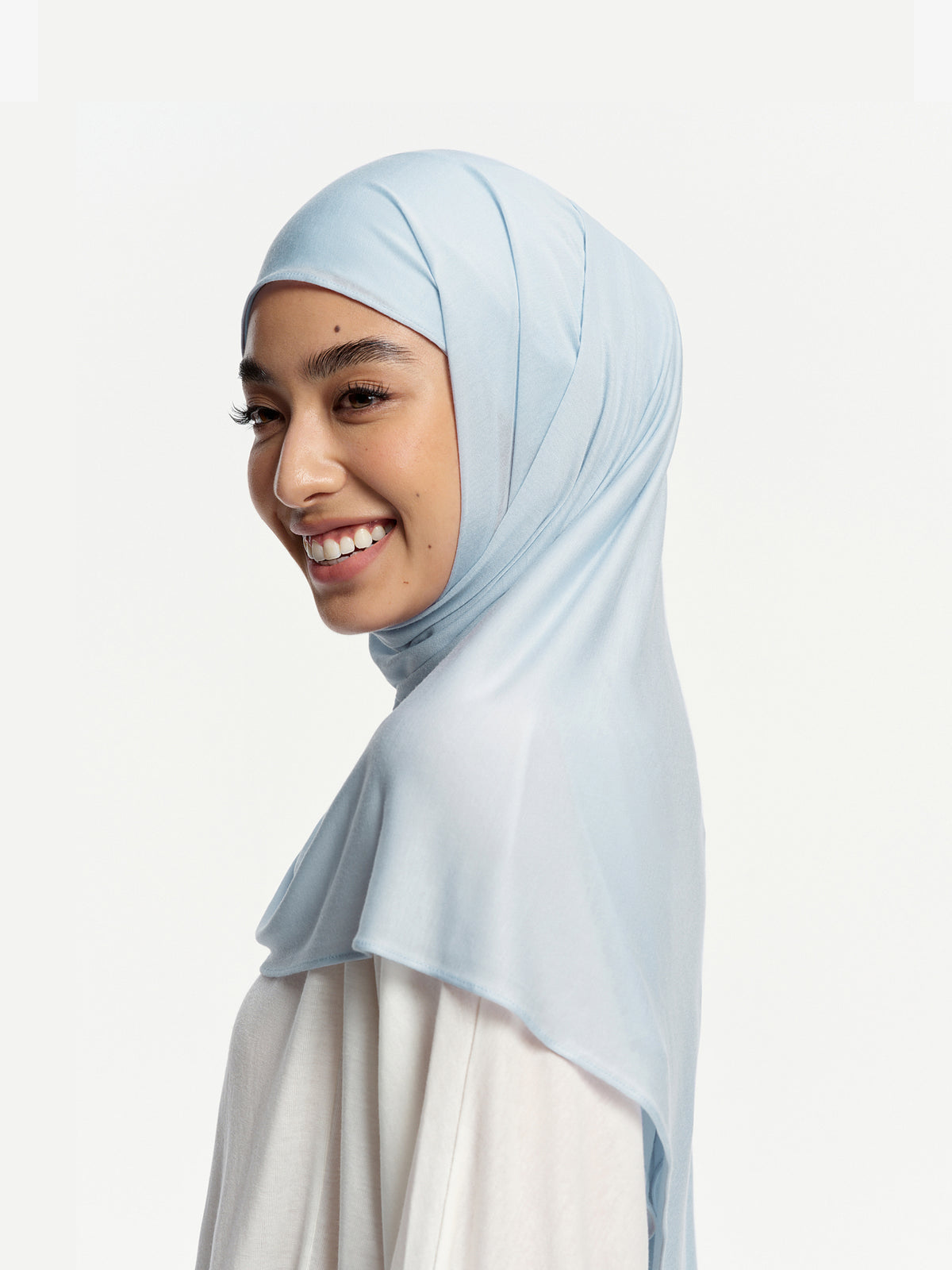 CloudFlow Lightweight Tencel Shawl- Light Grey Blue