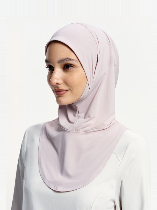 Cooling Sports Hijab with Neck Cover-Mauve Purple