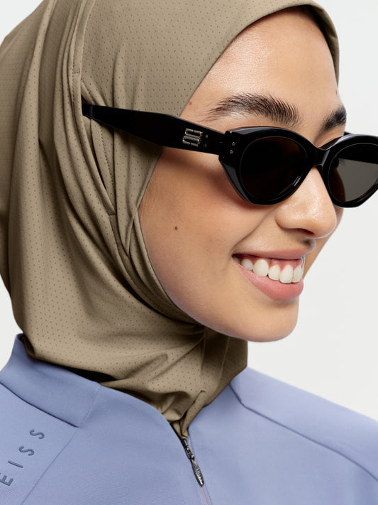 Active Breathe Neck-Cover Sports Hijab-Milky Apricot