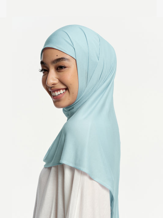 CloudFlow Lightweight Tencel Shawl- Grey Blue