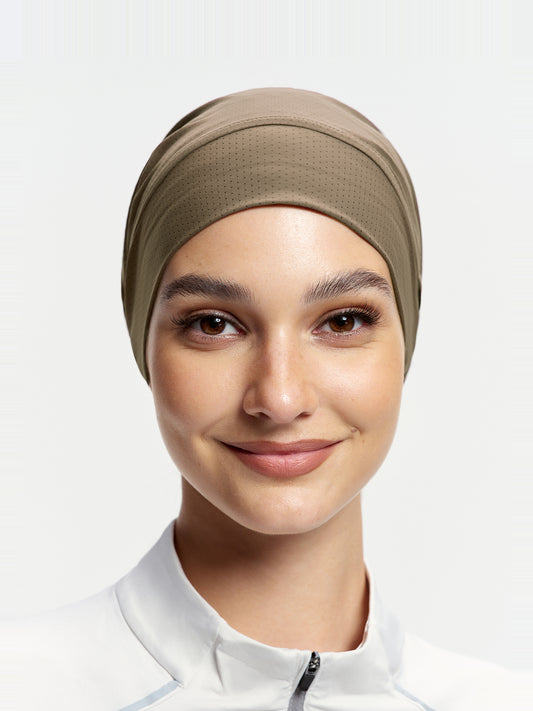 ActiveCap Flex Tie-Back Sports Inner Cap-Milky Apricot