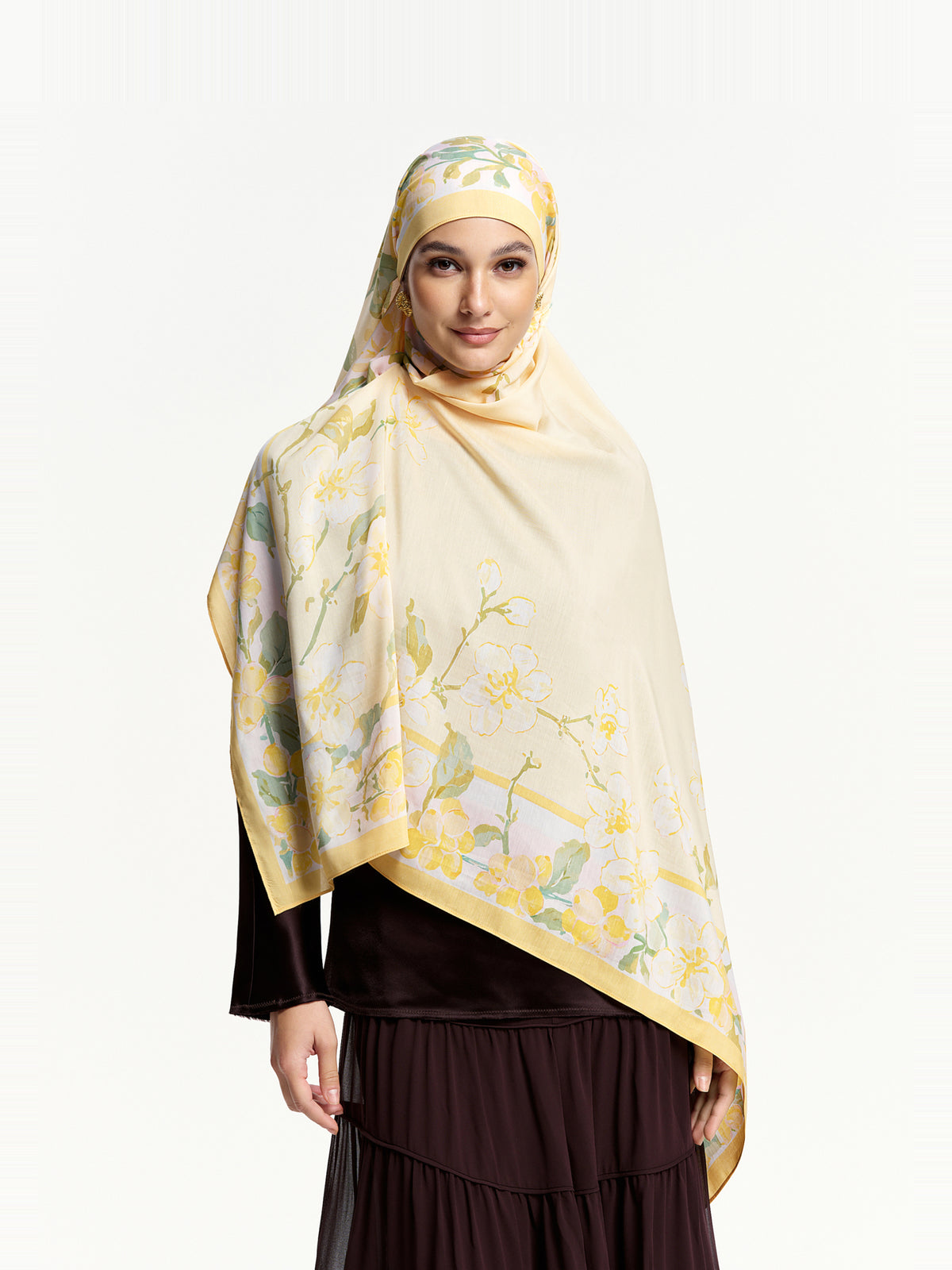 Autumn Blossom Bawal Hijab