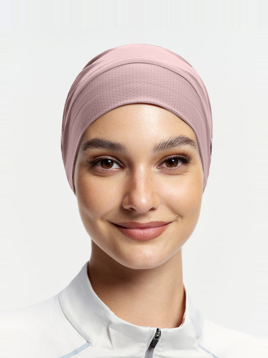 ActiveCap Flex Tie-Back Sports Inner Cap-Pink