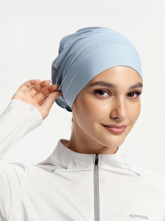 ActiveCap Flex Tie-Back Sports Inner Cap-Light Blue