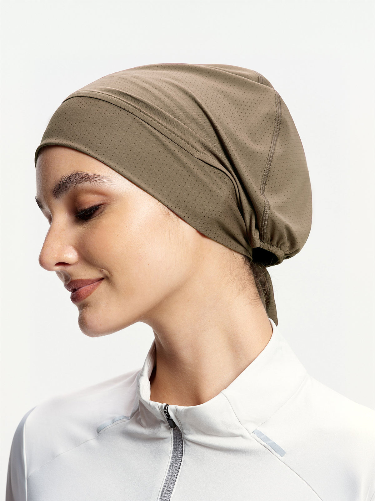 ActiveCap Flex Tie-Back Sports Inner Cap-Milky Apricot